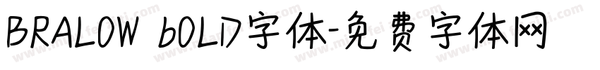 BRALOW bOLD字体字体转换
